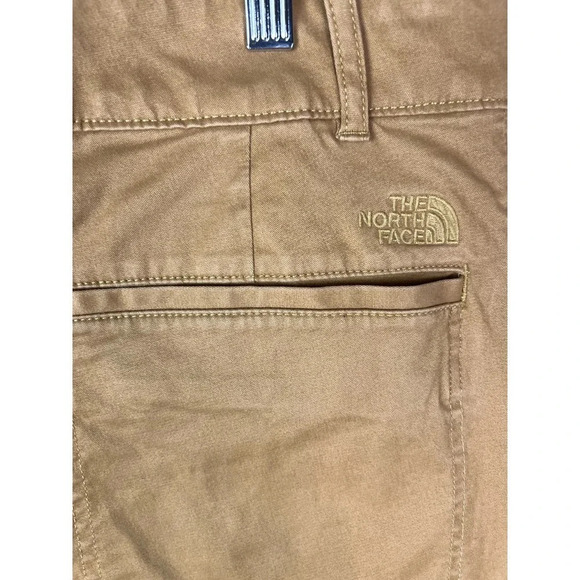 The North Face Brown Khaki Straight Leg Utility Pants Women’s Size 10 - Picture 5 of 6